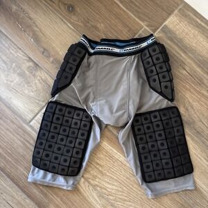 Farrell Boys Techfit Smash Girdle 5-Pad Shorts Sz ? Gray